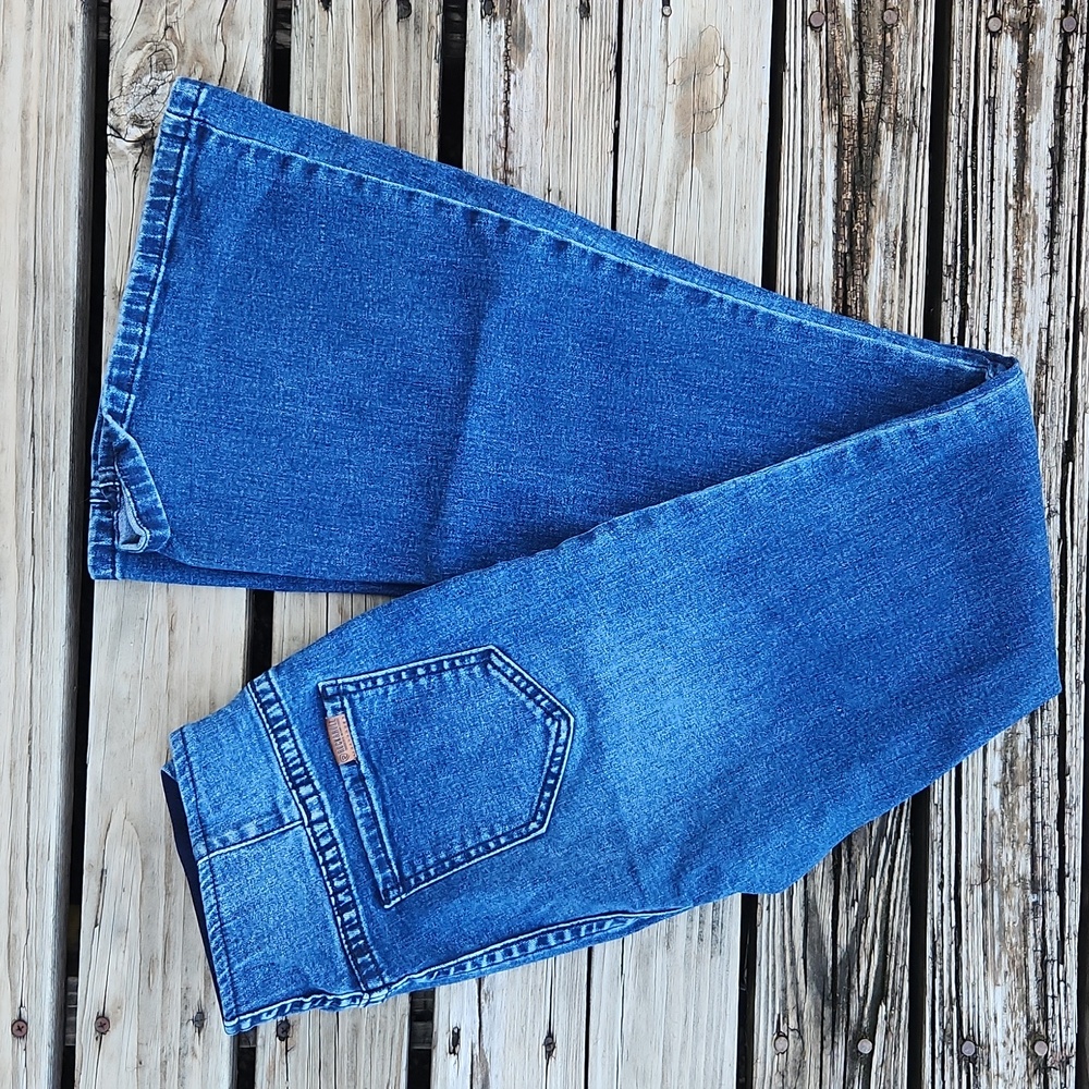 Rock&Roll Bargain Bell Bottom Denim Pull On 28x34 Western Jeans Elastic Rodeo